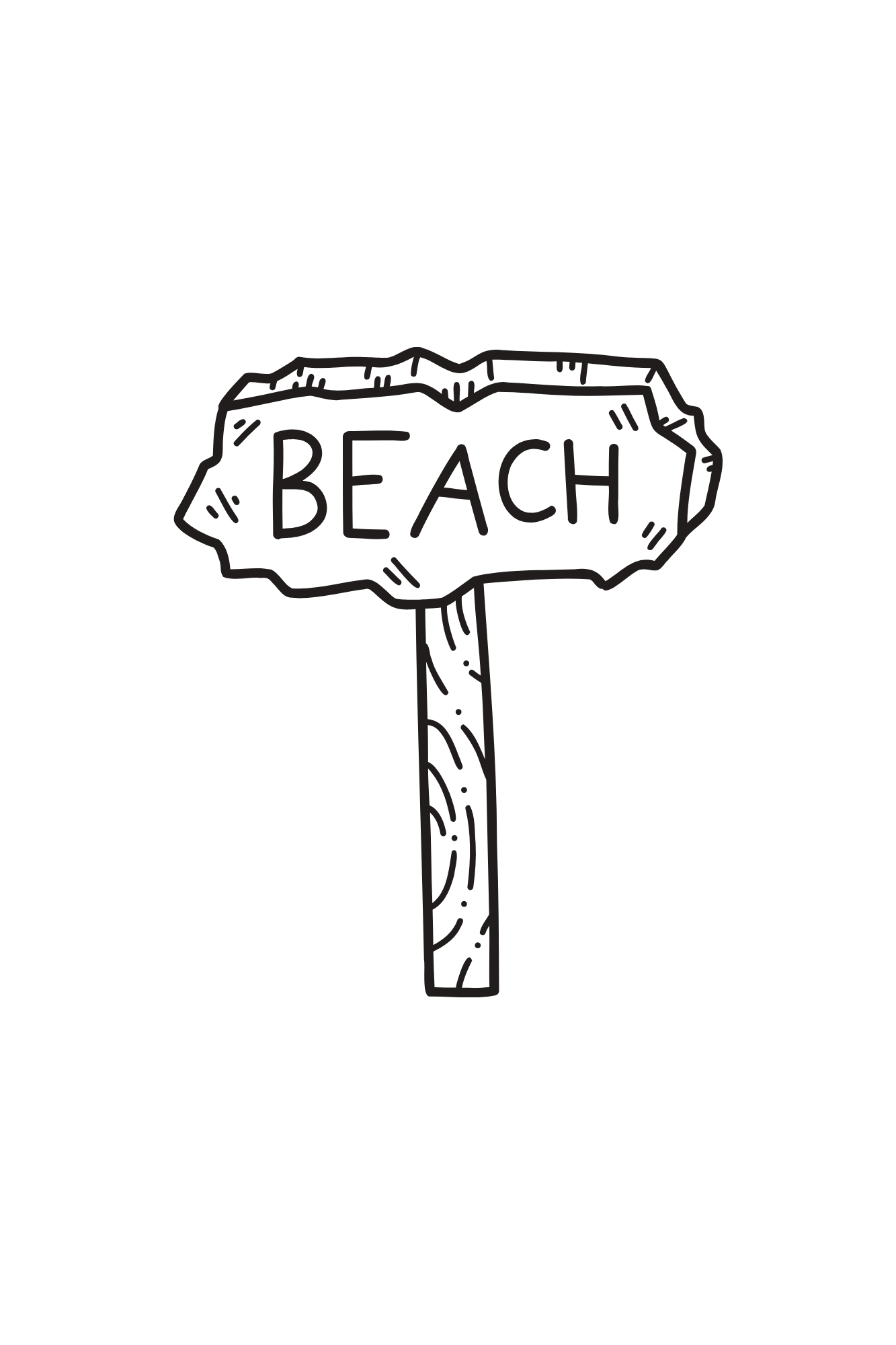 Beach Vacation Travel Size Coloring & Activity Book