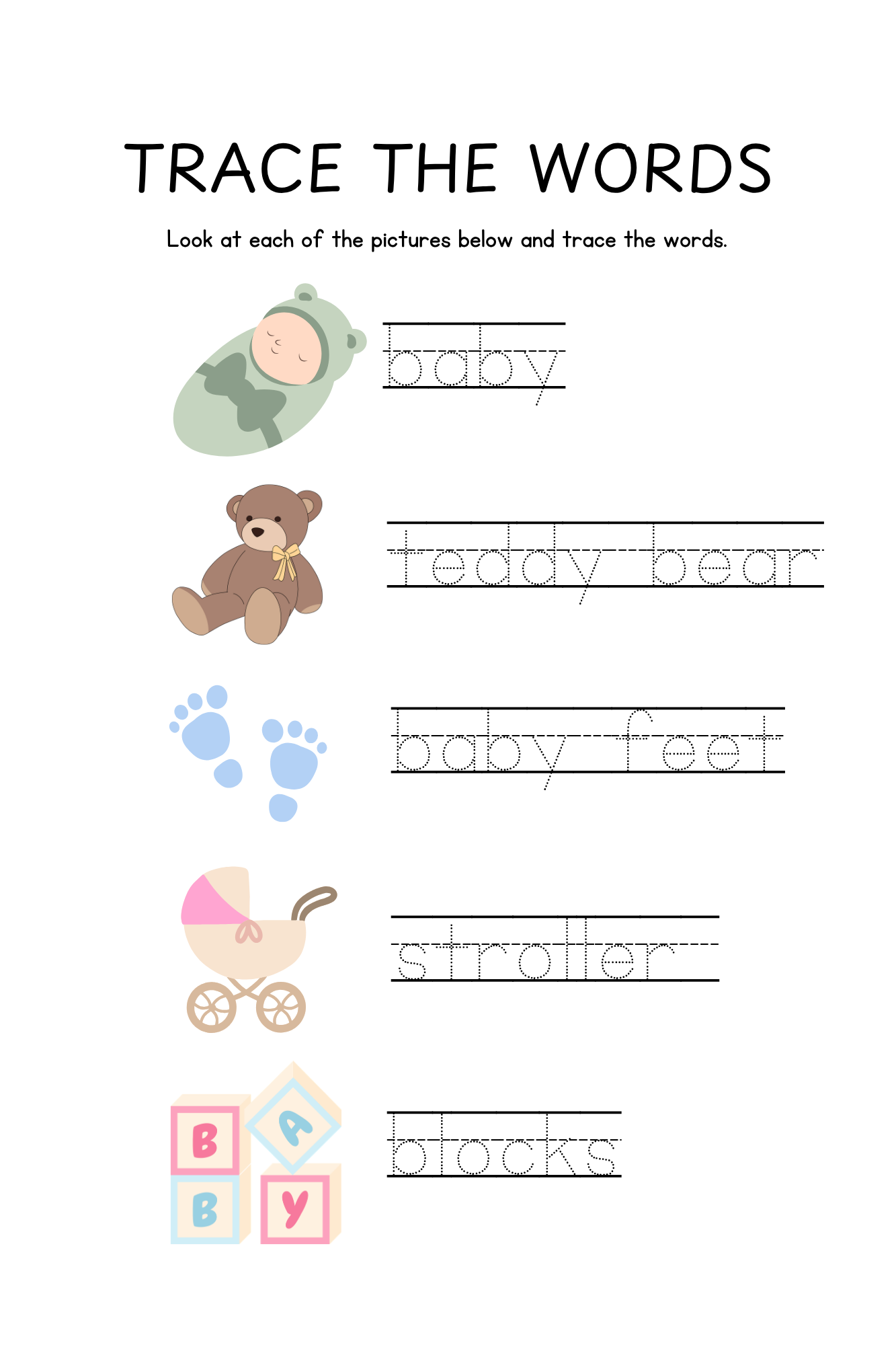 New Baby Travel Size Coloring & Activity Book
