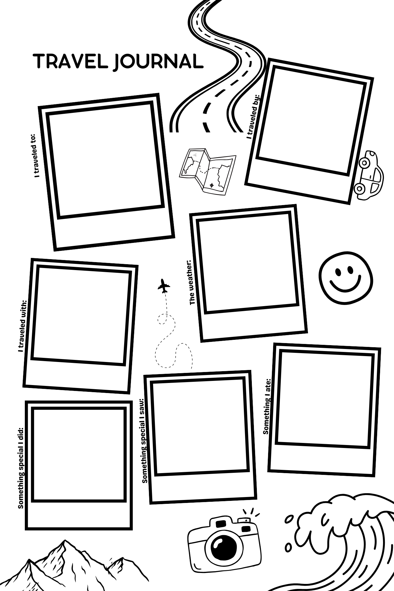 Beach Vacation Travel Size Coloring & Activity Book