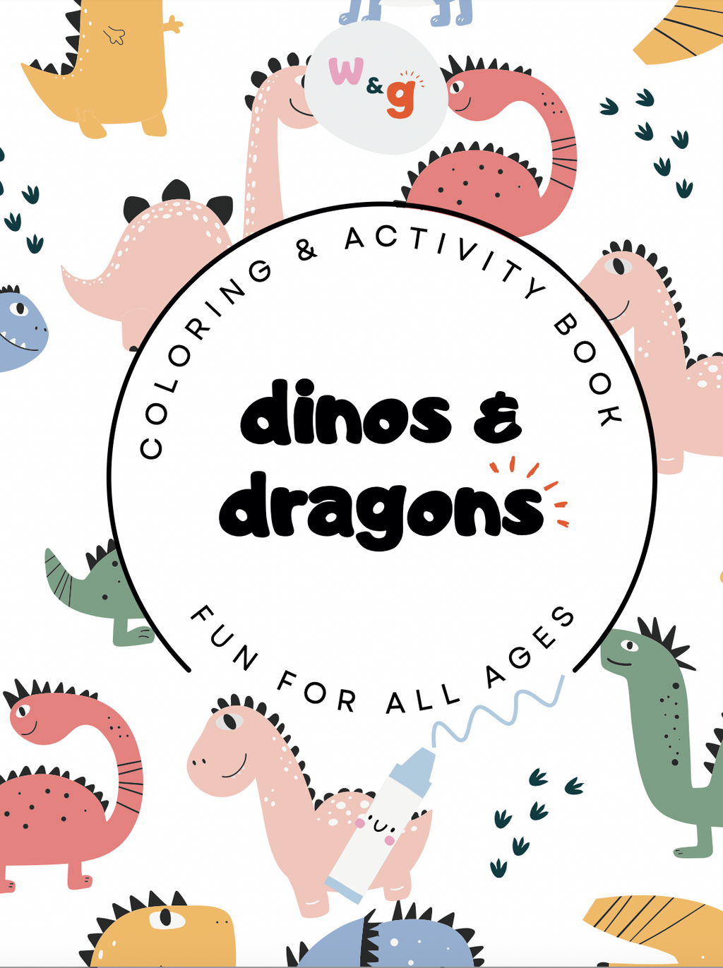 Dinos & Dragons Travel Size Coloring & Activity Book