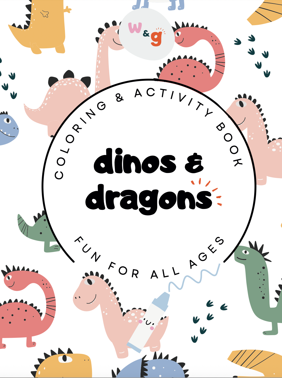 Dinos & Dragons Travel Size Coloring & Activity Book