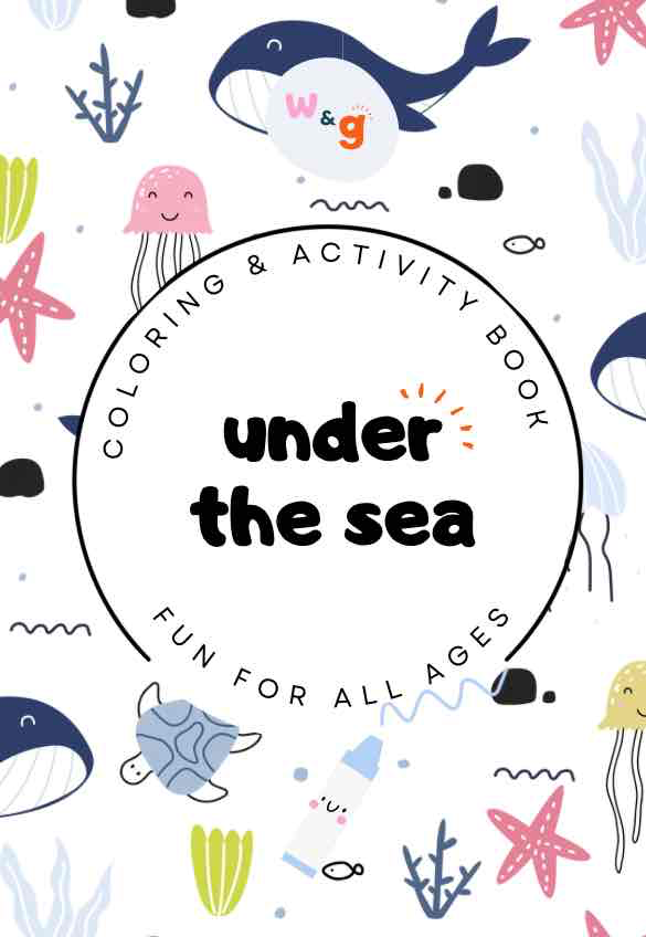 Under The Sea Travel Size Coloring & Activity Books