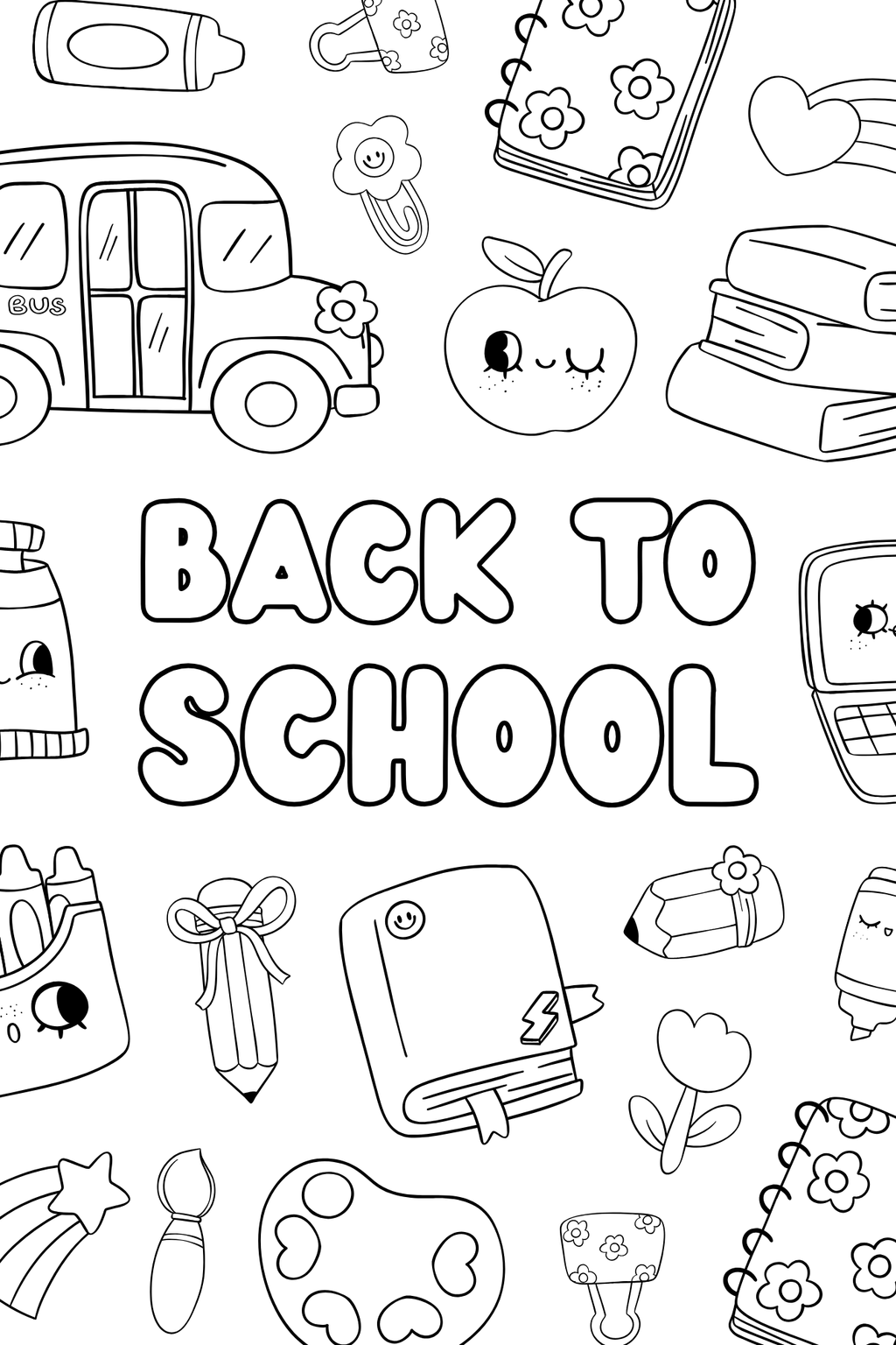 Back to School Travel Size Coloring & Activity Book