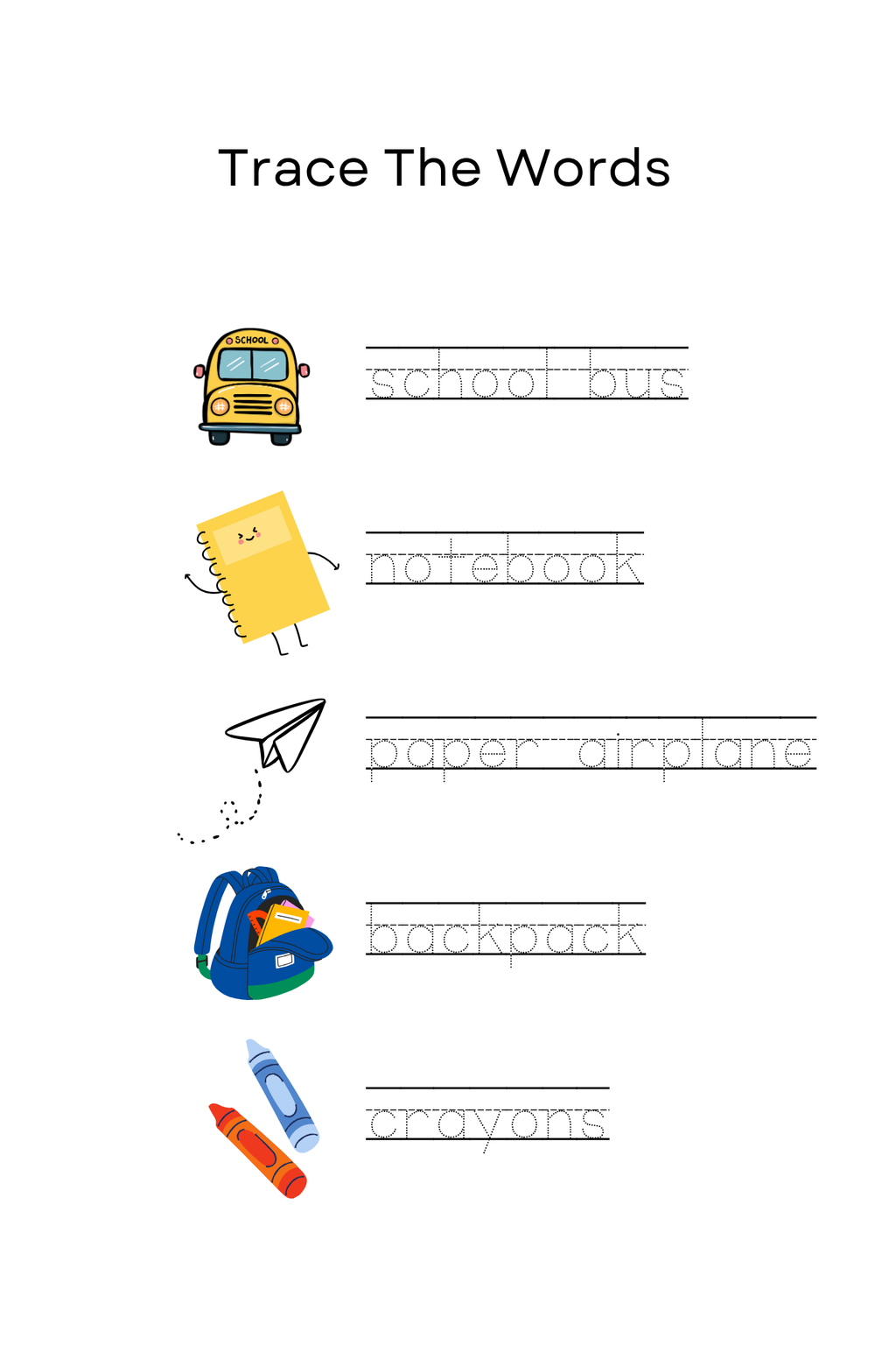Back to School Travel Size Coloring & Activity Book