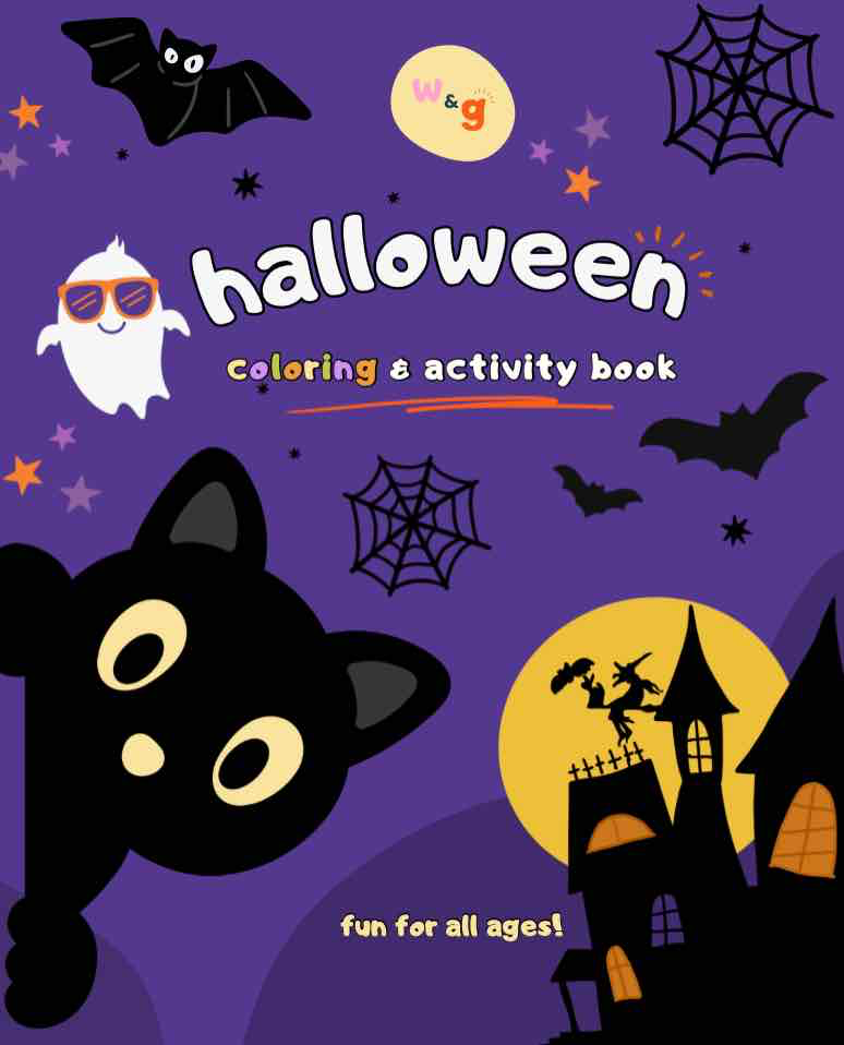 Premium Halloween Coloring & Activity Book