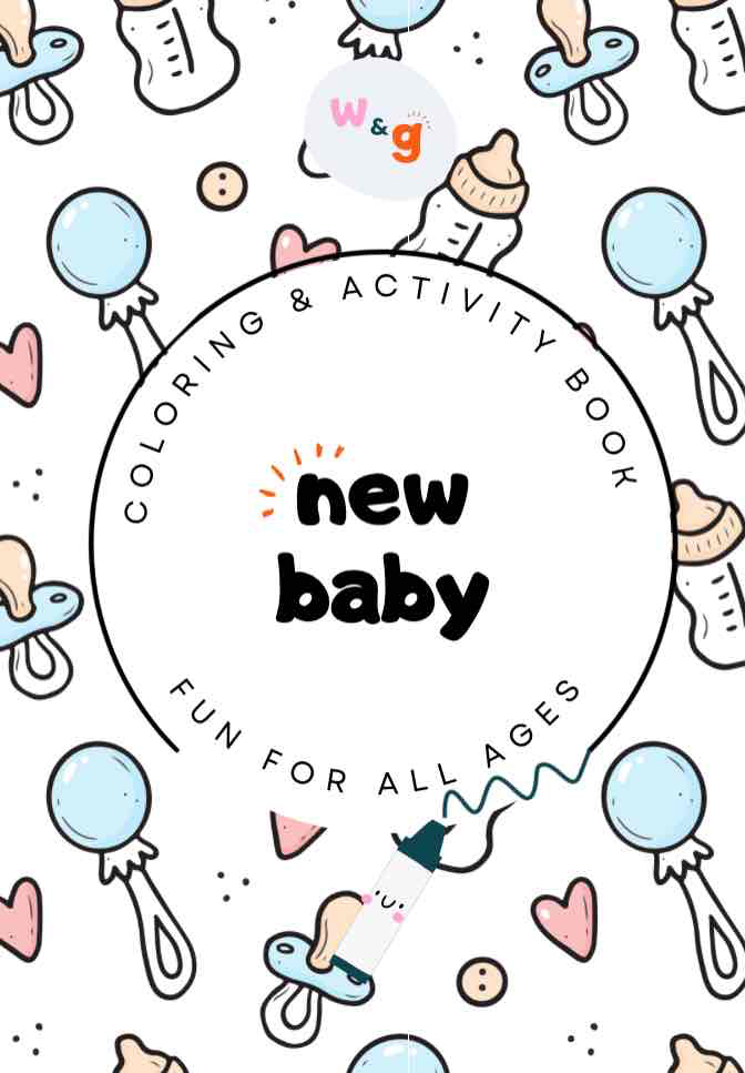 New Baby Travel Size Coloring & Activity Book