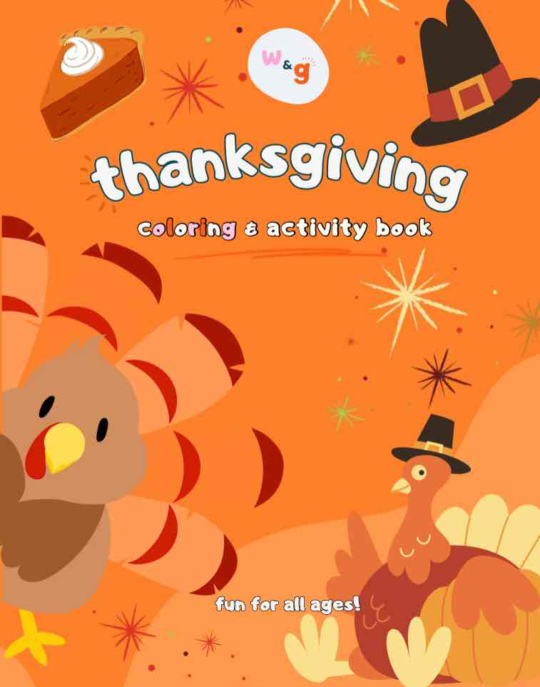 Premium Thanksgiving Coloring & Activity Book
