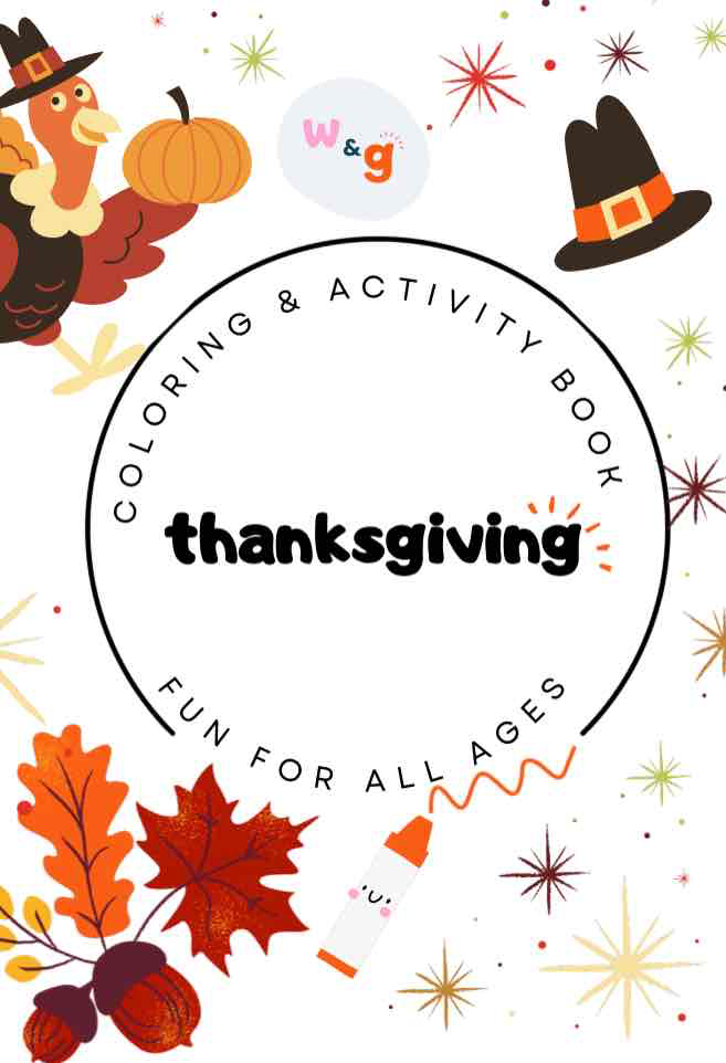Thanksgiving Travel Size Coloring & Activity Book